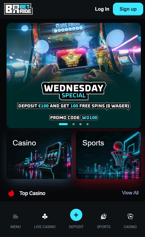 Betride Casino mobile